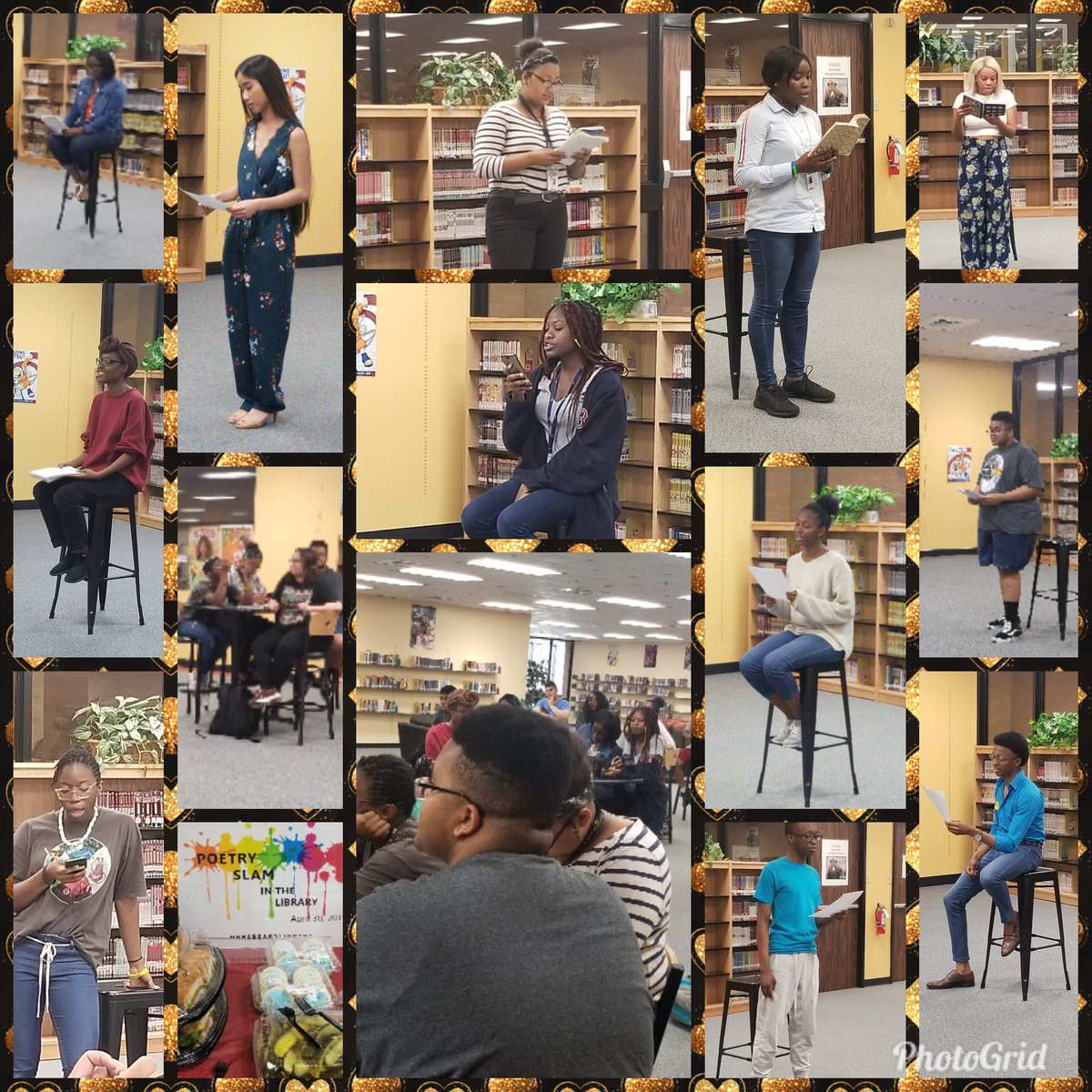 SokolikKatie's tweet image. @HHSBearsLibrary @AliefHastingsHS Ss are brave and on point with their poetry presentations! I loved it! Just one of the amazing representations of @Alief_Libraries! #PoetrySlam #LibrariesAlive #LibrariesThrive @AliefISD @bookpsycho #SchoolLibraryMonth #AliefProud #AliefMission