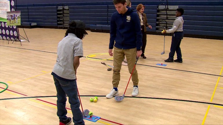 "We want to make sure we are taking the game to as many people as possible, to make sure kids have an opportunity to hold a golf club for the first time, otherwise they might not have that opportunity." @TheFirstTee  <a href="/PGATOUR/">PGA TOUR</a>  <a href="/PGA/">PGA of America</a>  #shortgolfinschools zurl.co/bzvM