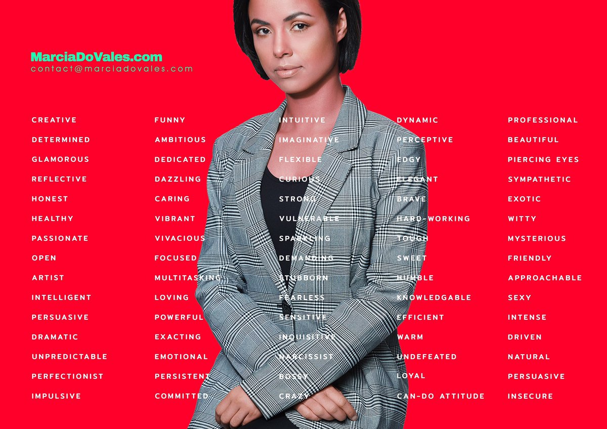 Marciadovales's tweet photo. Seems like #actors should know their #CharacterType ... and we probably have more than just one type right.. 🤷🏻♀ here is a good list of adjectives to help on the creation of my #Type(s) https://t.co/jIZ3wJ2adK