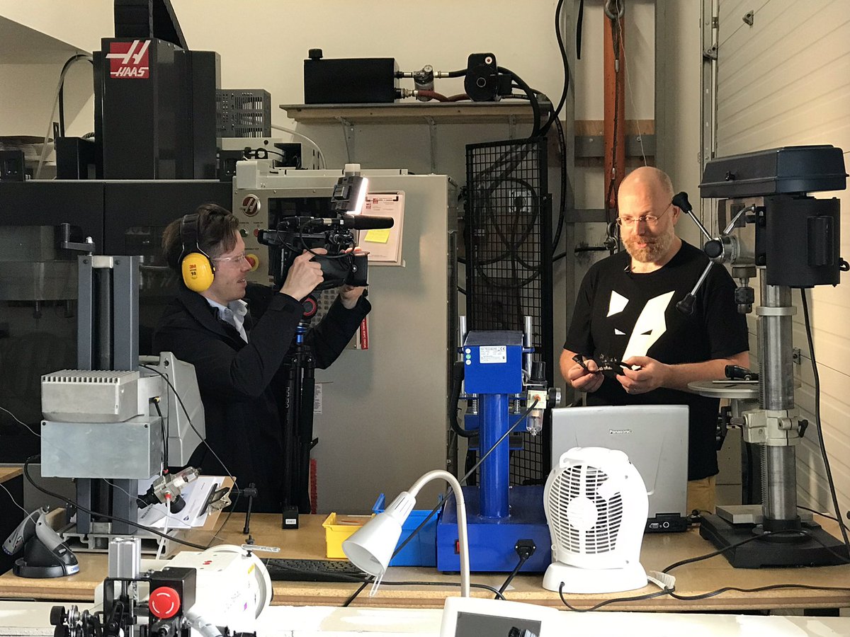 Lots of fun with @TylerCalver from @CTVKitchener taking a peek “under the hood” of Eyolf. We’re proud to show off our new building and amazing business! Our harnesses go from small town Fergus to the corners of the world! 🌎 #madeincanada #climbinggear #productdesign 🇨🇦 👍🏻
