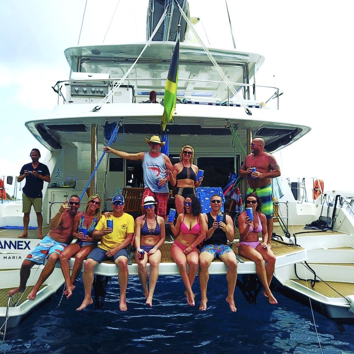 Catamaran The Annex~Best #YachtCharter Quote of the Day from Guests: “You can’t do epic shit with basic people”. What an amazing week it’s been, spending it with some amazing friends. #sailing #catamaran #charters #crewedyacht #crewedcharters #guestsloveus #comesailwithus #bvi