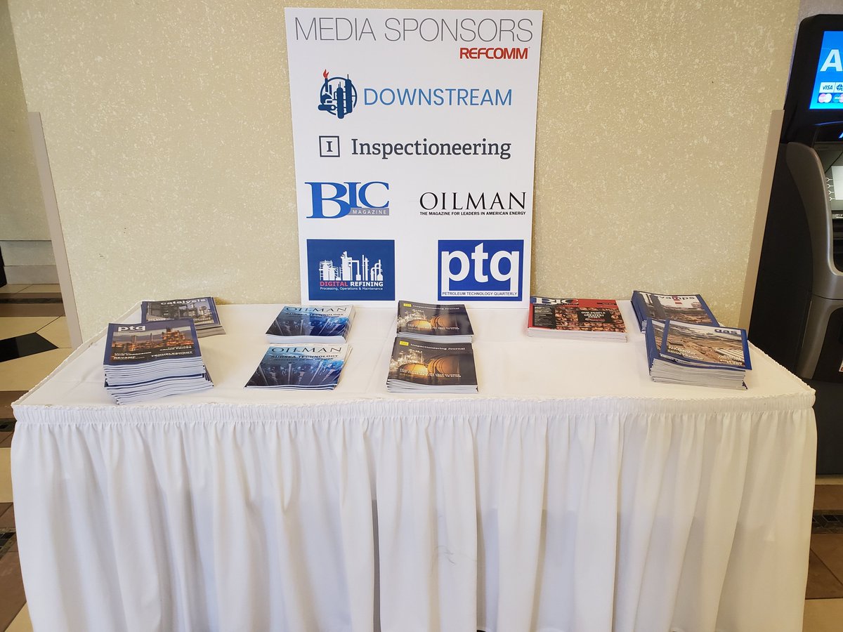 Inspectioneer's tweet image. Enjoying our first day at #RefComm Galveston 2019. Stop and say hi if you see Inspectioneering!