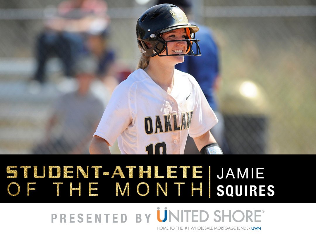 GoldenGrizzlies's tweet photo. Congratulations to #OaklandSB's Jamie Squires for being named Oakland Student-Athlete of the Month!

📰https://t.co/Ix2peVhKz6

#WEARtheBEAR https://t.co/Z9aK5BtTEZ