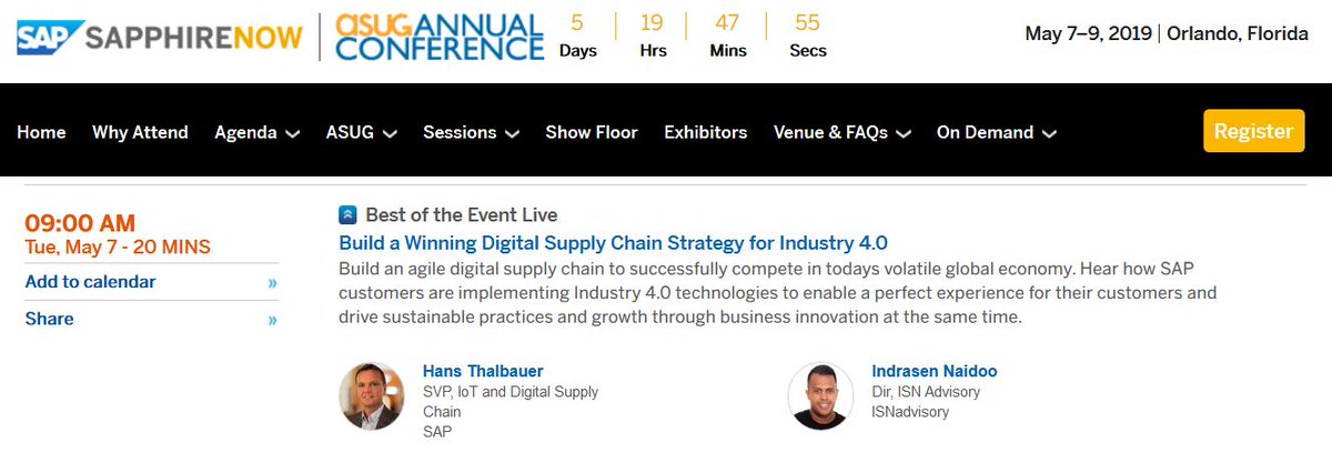 TouchstoneITS's tweet photo. #SAP #ASUG #SAPPHIRENOW #SAPPHIRENOW2019 broadcast live from #Orlando on May 7-9, 2019 https://t.co/pEZqNhIFGI https://t.co/NdZCu2xjzB