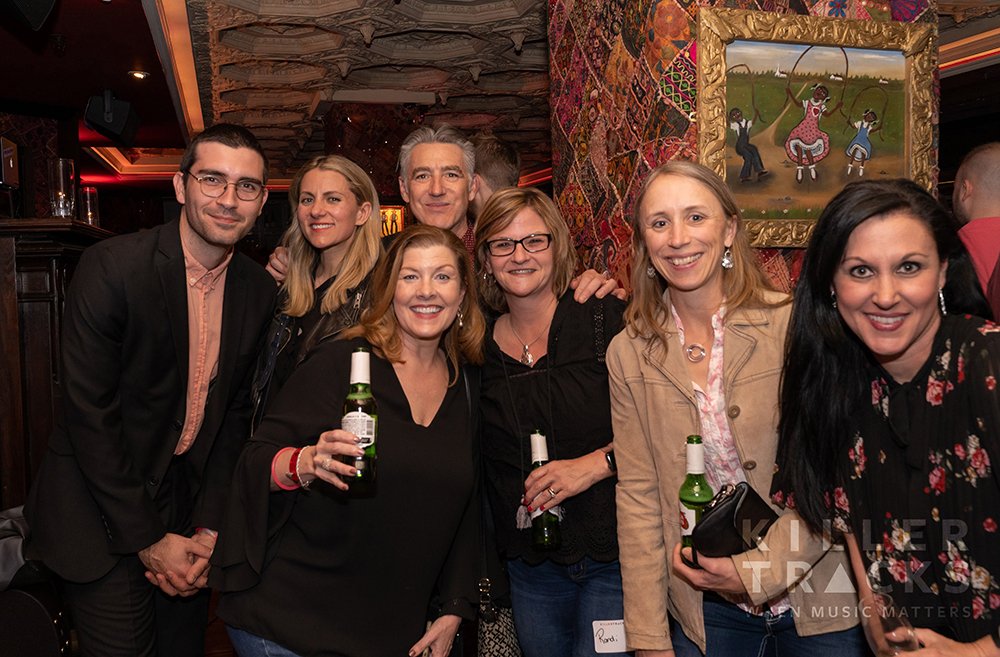 postPerspective's tweet photo. So much fun at the @KillerTracks party @NABShow L-R: KT artists Marko Kurtovic, Erica Driscoll, Wax’s Wally Gagel, postPerspective’s Dayna McCallum, Randi Altman and Amy Gaylord and KT’s Trina Campbell @MandalayBay https://t.co/I75WLmiQ8y