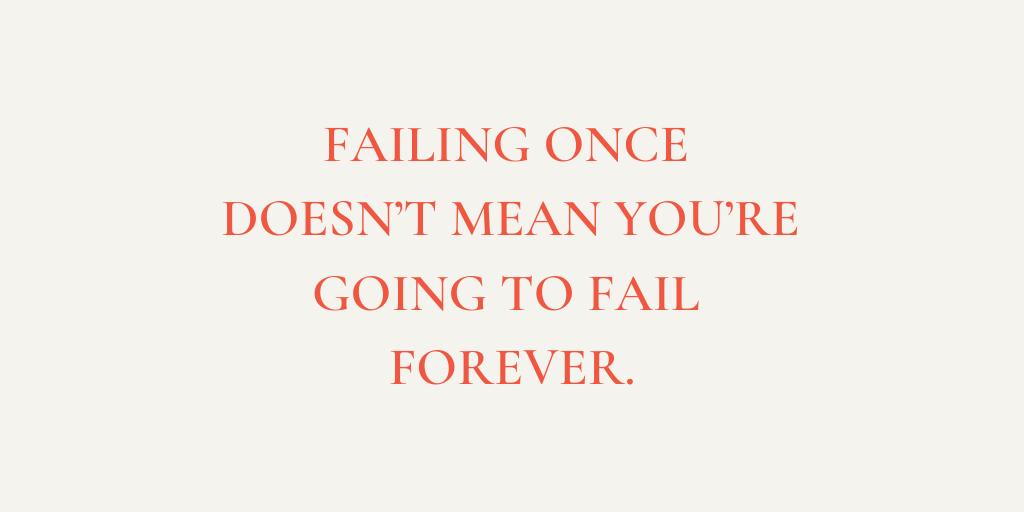 “Failing once doesn’t mean you’re going to fail forever” Get back in the list building game today: yourfirst1k.co