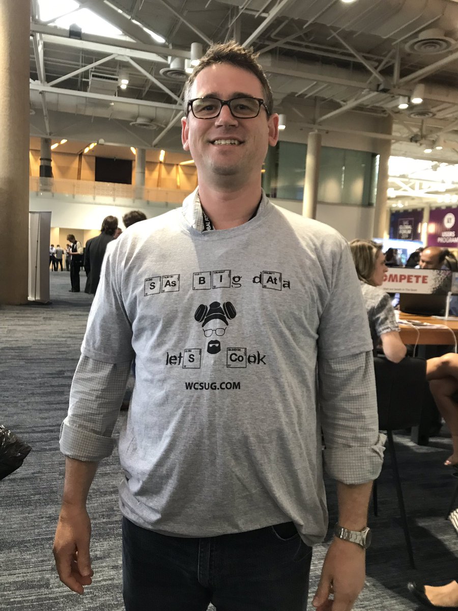 zeketorres1's tweet photo. #SASGF #SAS #DataDudes! Wow #GeekingOut! #RedMane #BigData #SASGF2020 DC. #SQL #DS2 #SASUsers #SASCommunity #wcsug #SASViya #Python #R #iAmHumbled Chicago making friends! Letโs cook! We have free webinars! Wcsug(.)com The shirts went quick! Ryan! BUFSUG! https://t.co/B21lb1FuOY