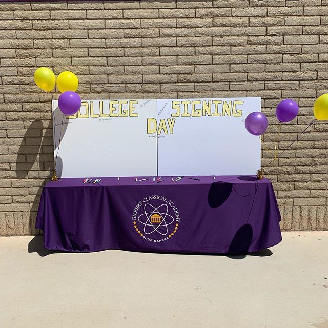 We are ready for College Signing Day. We are so excited. #bettermakeroom #collegesigningday #gcastrong #spartansc2c bit.ly/2ZPHrTe