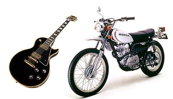 _Motorette's tweet photo. GIBSON Les Paul + Honda XL 250, cómo ser un rockstar https://t.co/YhbrygWmwh https://t.co/sBbWt4D2kl