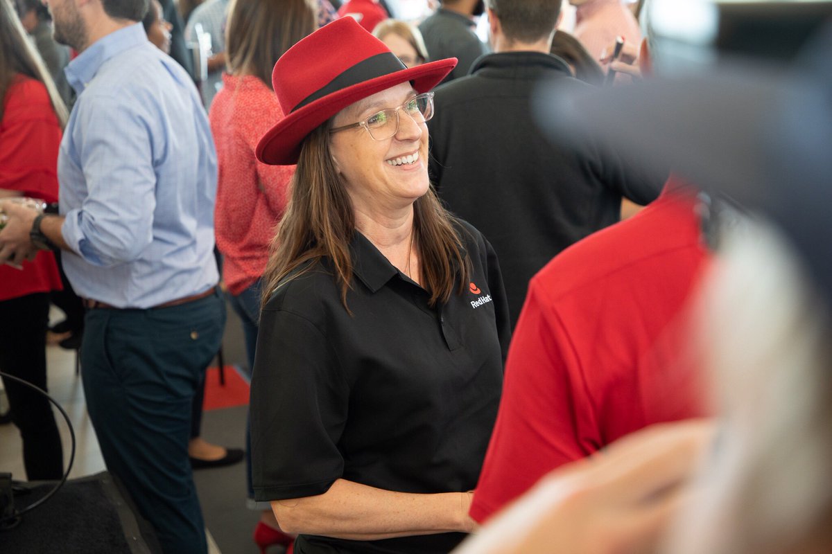RedHatJobs's tweet image. How are you and your office celebrating the #OpenBrandProject? 
Make sure you tag us as you spot the new logo around your office! #LifeatRedHat
