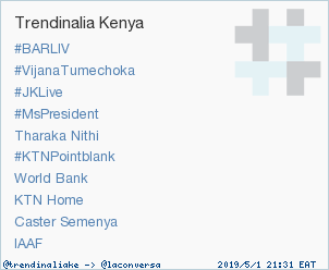 Trend Alert: 'Tharaka Nithi'. More trends at trendinalia.com/twitter-trendi… #trndnl