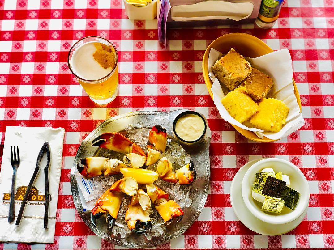 Stone Crab season ends May 15th! Get um while the gettin's good! #StoneCrab #ConchyJoes #TreasureCoast #Crab #Jensenbeach #Tasty #Foodie