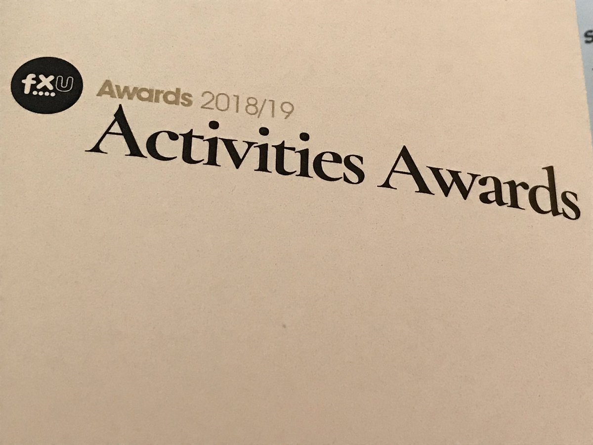 RuthieGUoE's tweet image. Honoured to be presenting some of the awards this evening - so much amazing volunteering and so many tremendous achievements to celebrate #fxuactivitiesawards