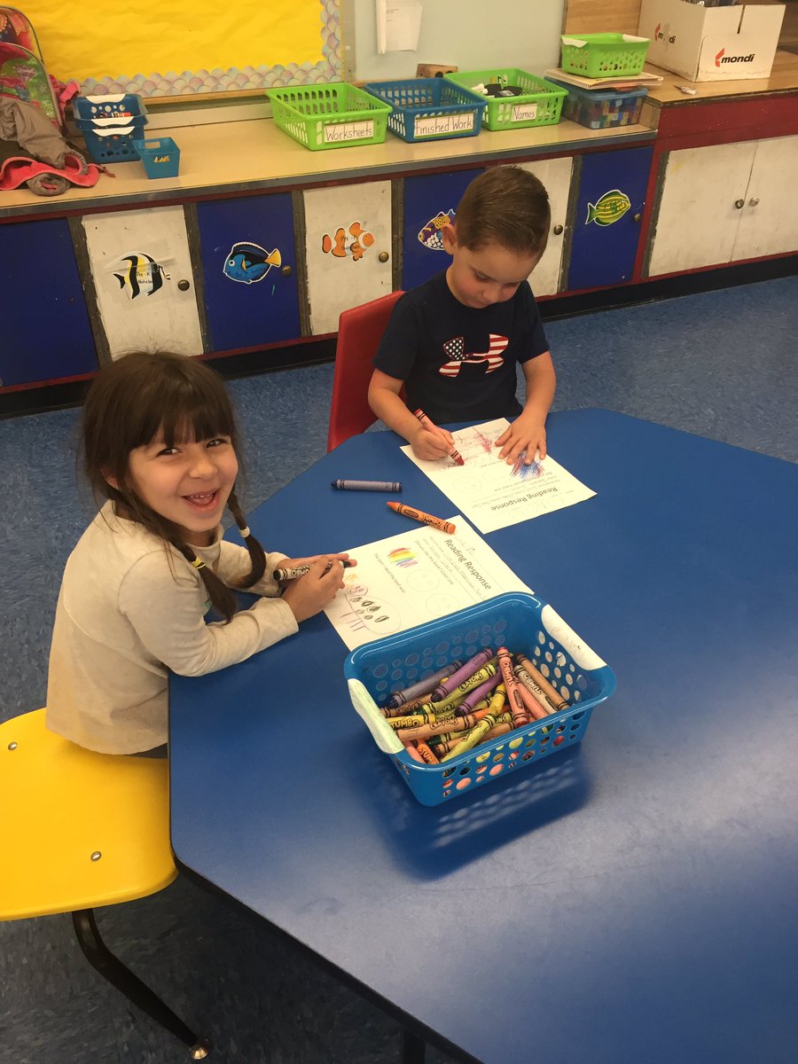 msmPKYPreK's tweet photo. After reading Click, Clack, Moo: Cows that type! Students drew their favorite part and told their opinion about the story! @parkwayschoolem @frank_lukasik https://t.co/L63kpvEqIt
