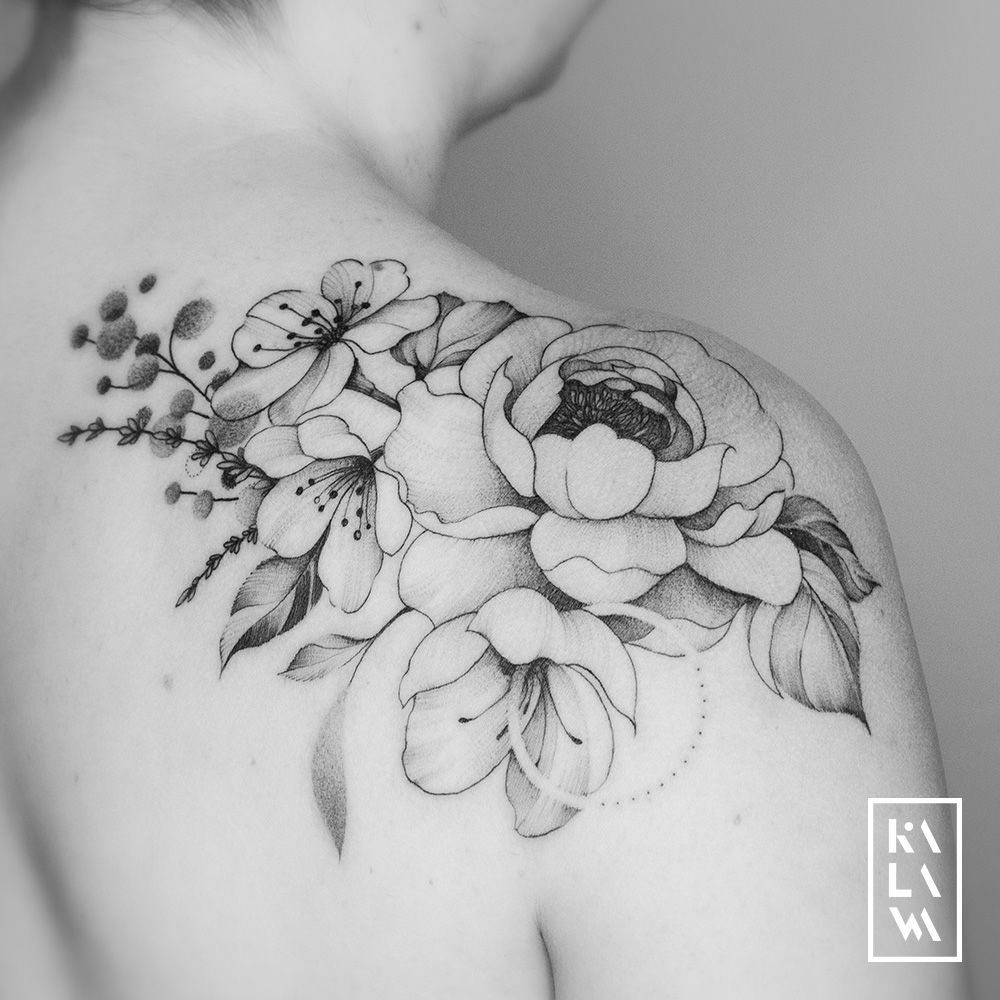 Peony tattoo shoulder cap Shoulder tattoos for women Rose shoulder tattoo Flower tattoo shoulder #38 Peony tattoo shoulder cap Shoulder tattoos for women Rose shoulder tattoo Flower tattoo shoulder