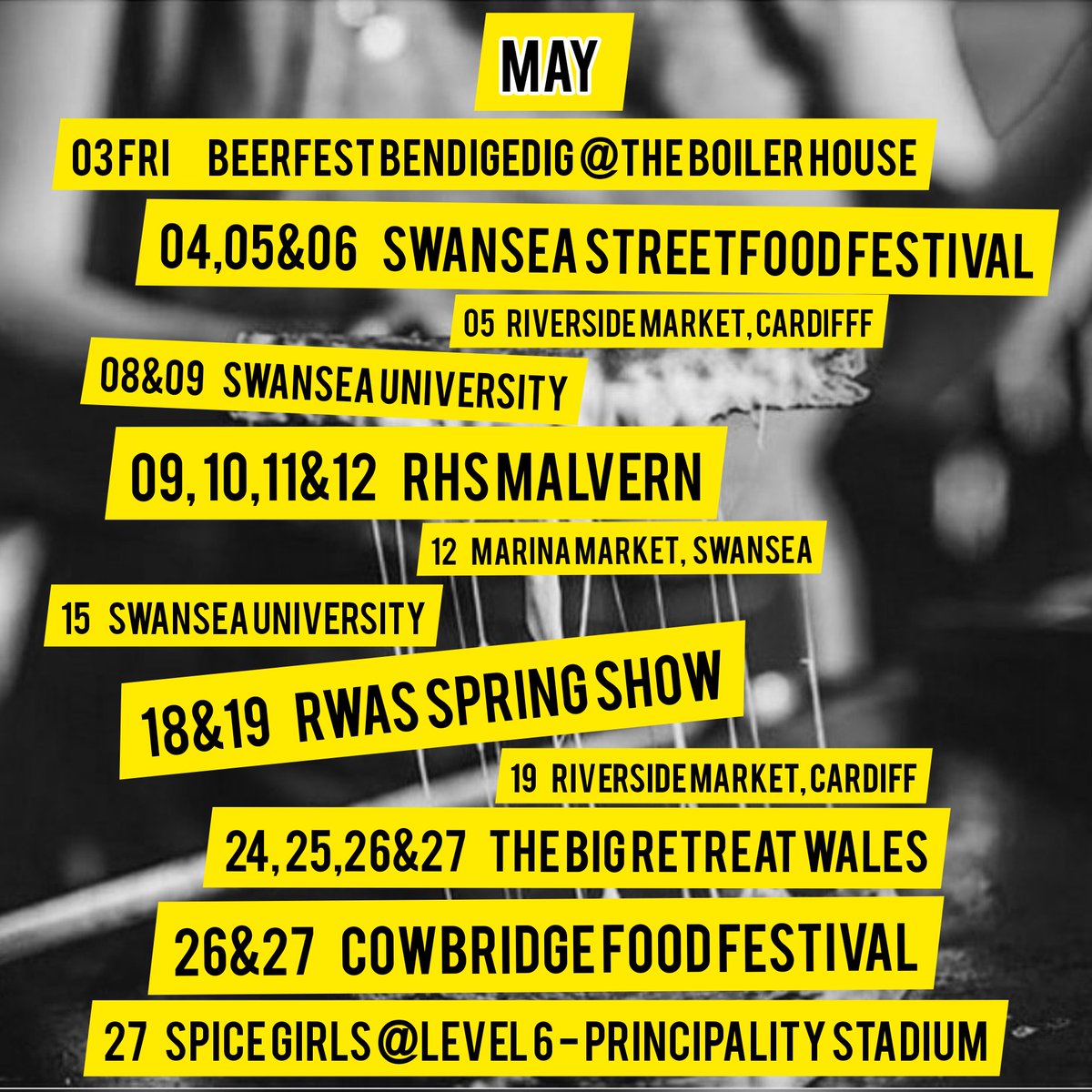 This is where you can find us in May beautiful cheese fiends ❤️🧀🧀🧀