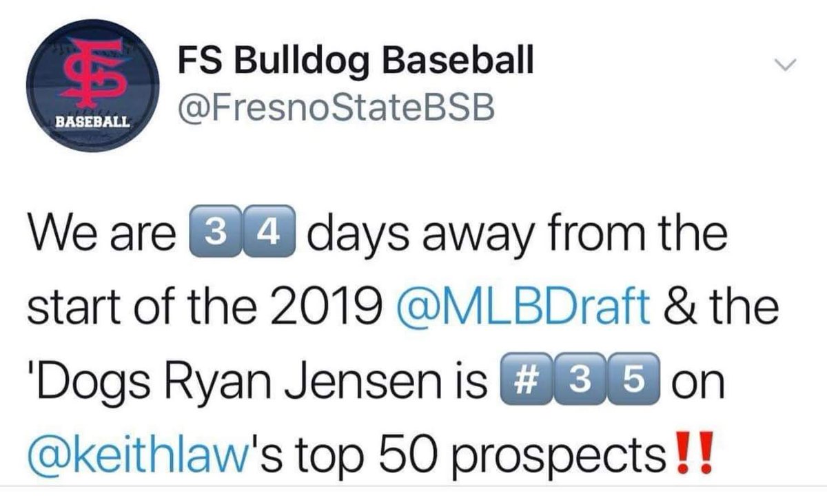 TALKbaseballUSA's tweet image. Check out #TALKbaseballUSA alum, Ryan Jensen!

 @PBR_California @jaegersports @SwivelVision @HittingTee @TRAINWITHTHKING @Line_Drive_Pro #ChicagoCubsScoutProgram  #KOTS #TheHitFactory #CollegeProgram #TALKbaseballUSA