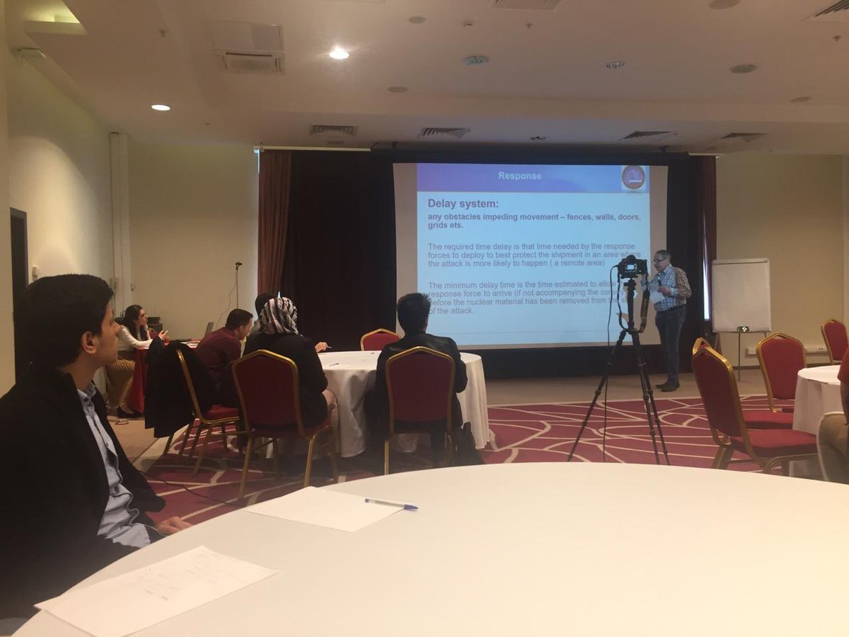 Amjad_O_Adaileh's tweet image. اعتزازي وتقديري للطلبة الاردنيين الدارسين في الجامعه الوطنية للبحوث النووية  #MEPhi على نجاحهم امس بعقد ورشة عمل حول مفهوم الأمن والسلامه النوويه والتي تمثل منصه نقاشيه تعنى بالأمن النووي حيث استضافوا فيها خبراء من الاردن وروسيا وبحضور الملحق الثقافي في #موسكو حسام عثمان .