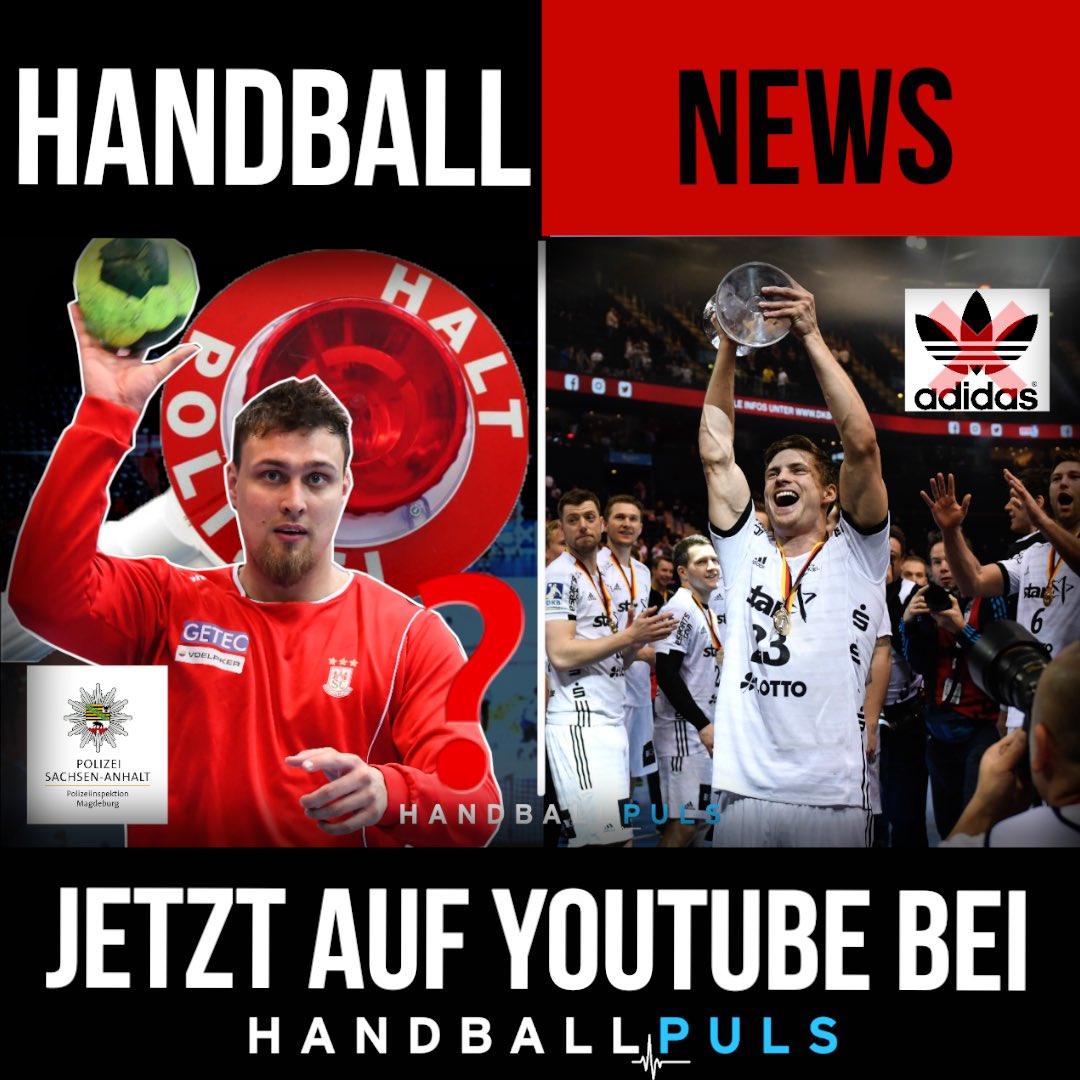 #HandballNews bei <a href="/HandballPuls/">HandballPULS</a> JETZT auf #YouTube !! Was hat Dario Quenstedt mit der Polizei 👮‍♂️ zu tun? Und hat <a href="/adidas/">adidas</a> keine Lust mehr auf den THW Kiel ? #dkbhandballbundesliga #handballnews #kiel #magdeburg #scmagdeburg #thwkiel