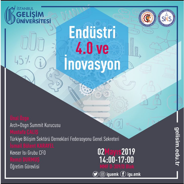 igusks's tweet photo. Endüstri 4.0 ve İnovasyon #igü #igüsks #istanbulgelişimüniversitesi https://t.co/0gHDyu1lij