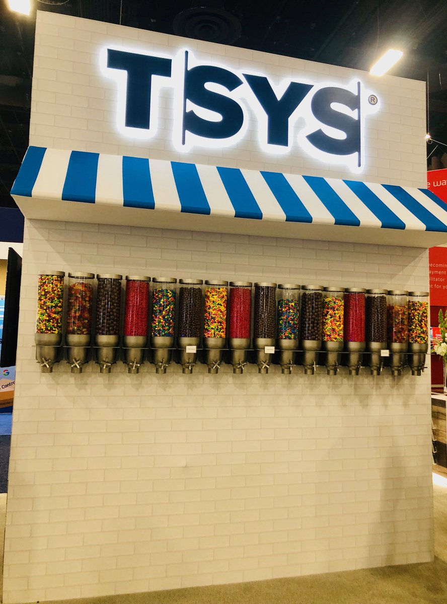tsysmerchant's tweet photo. Life is sweet at #ETATRANSACT–especially at the #TSYSCandyShop. 🍭 Come enjoy it at booth 2503.
#TRANSACT19 @ETATRANSACT https://t.co/yBICOTrxpP