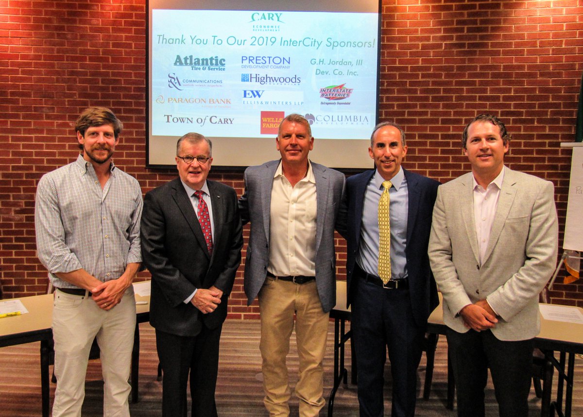 Great presentation this morning highlighting downtown Cary development projects. Thank you to Jordan Gussenhoven of Chatham Street Commercial, Richard Ladd of Ladd Properties and Josh Swindell of Envision Homes for sharing the details of your exciting projects! <a href="/TownofCary/">TownofCary</a>