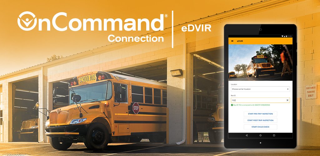 OnCommandConnec's tweet image. OnCommand Connection eDVIR - Enables school bus operators to digitally capture and share pre- and post-trip and child check inspections, streamlining the inspection process and enabling faster repairs. LEARN MORE: bit.ly/OCCBusSolutions