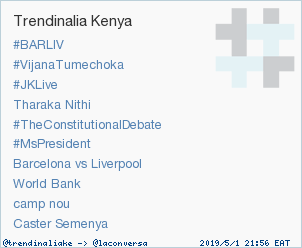 Trend Alert: 'Barcelona vs Liverpool'. More trends at trendinalia.com/twitter-trendi… #trndnl