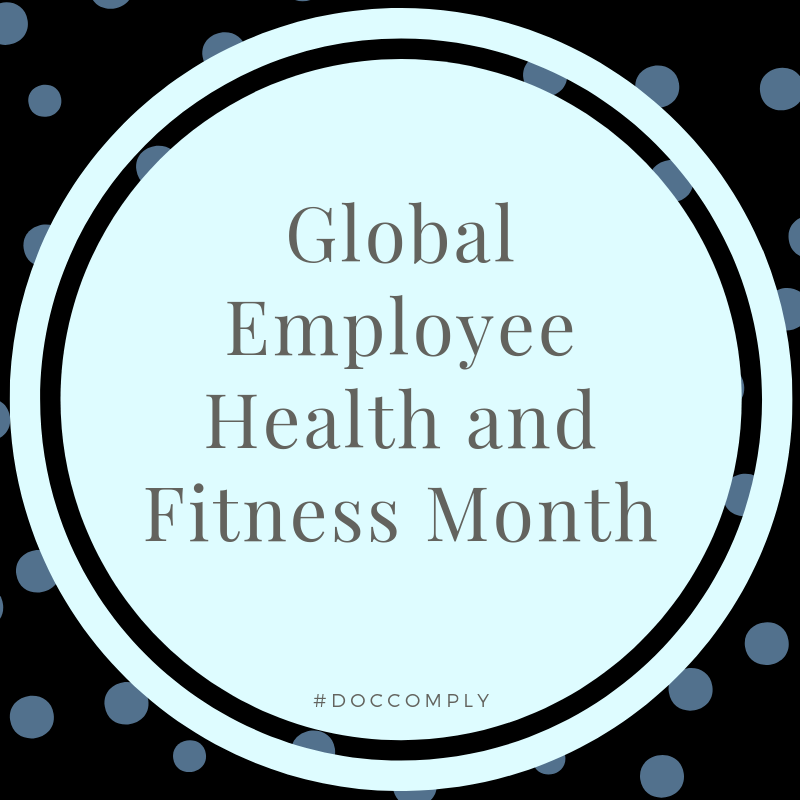 doccomply's tweet photo. In the spirit of Global Employee Health and Fitness Month, we are encouraging you to get active. Challenge yourself and add one more healthy habit this month! https://t.co/iQ6SGXCYmR