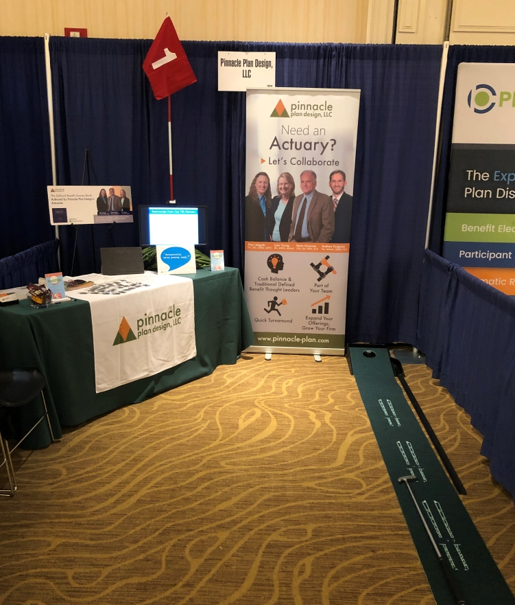 The 2019 NIPA Annual Forum &amp; Expo was a blast! Thanks to all who came by the booth to putt with us and chat Defined Benefit plans! #retirement #401k #pension