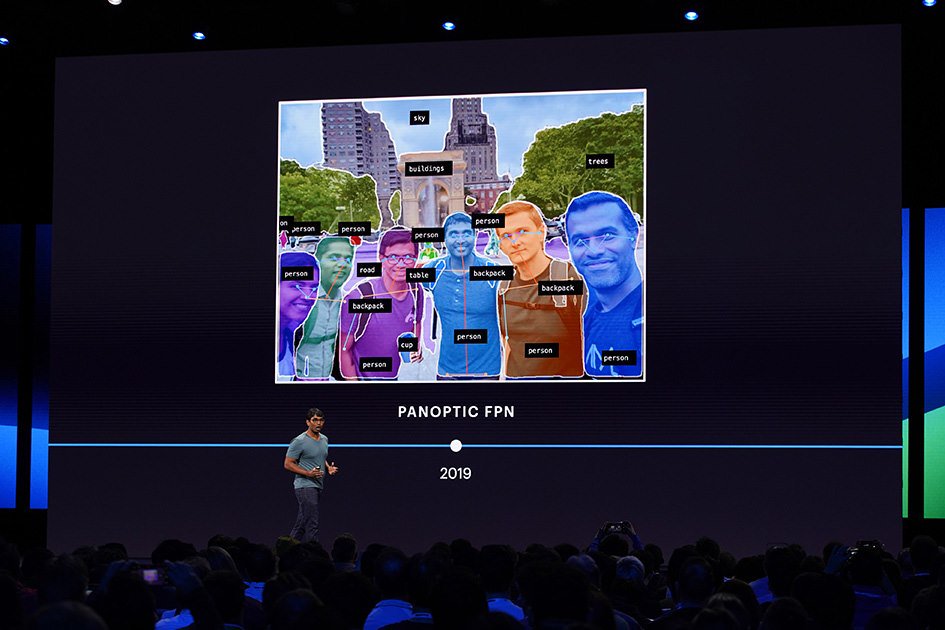 AIatMeta's tweet photo. Learn how Facebook uses state-of-the-art language, image, and video understanding techniques to detect harmful content. https://t.co/BgeUb60WpQ #AI #F8 https://t.co/iKGAuTXFCx