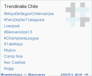 'Klopp' acaba de convertirse en TT ocupando la 10ª posición en Chile. Más en trendinalia.com/twitter-trendi… #trndnl