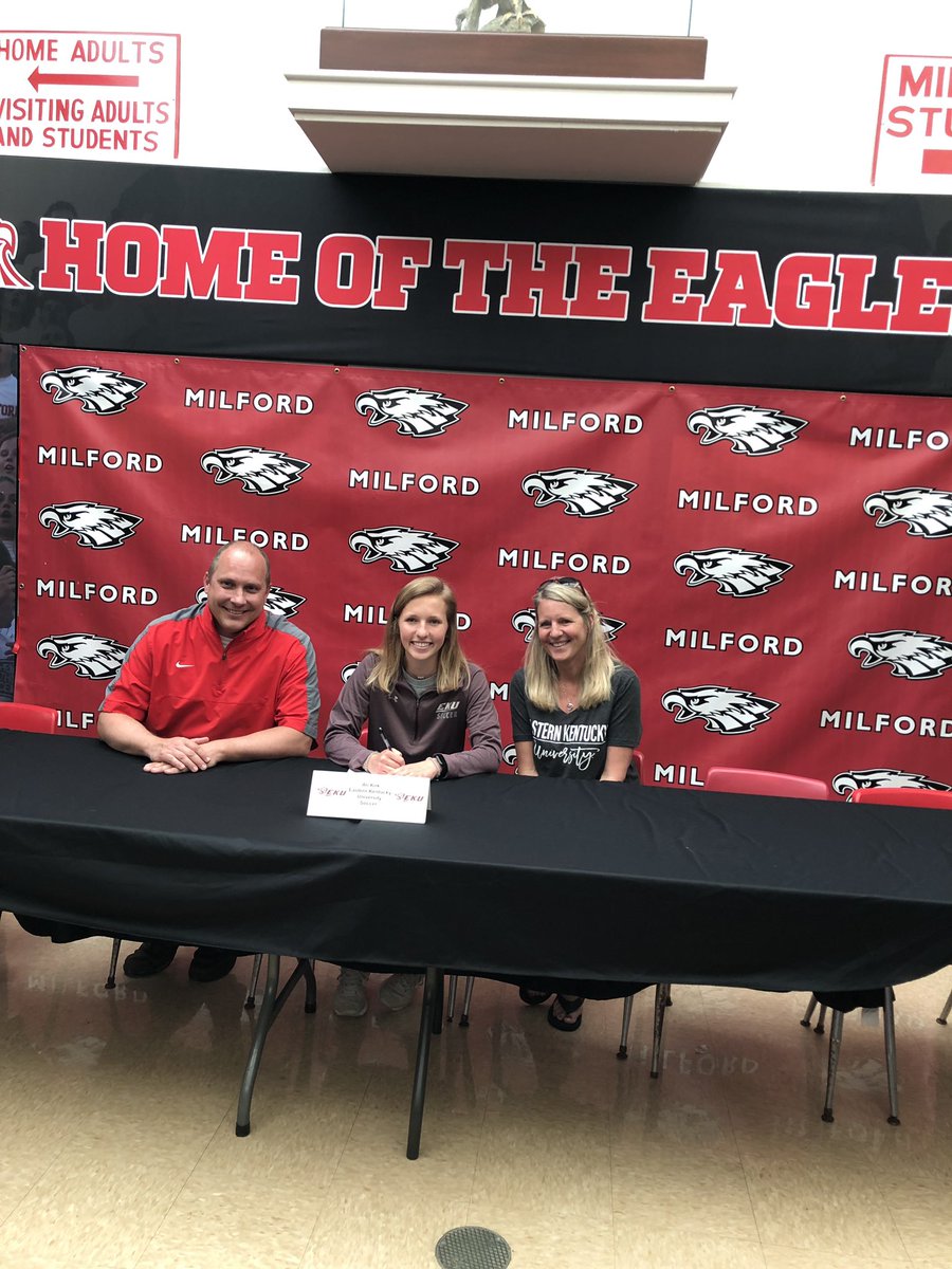MilfordSeniors's tweet photo. Congrats to Ali who will continue her soccer career at Eastern Kentucky University! https://t.co/ziGjHdYG2v