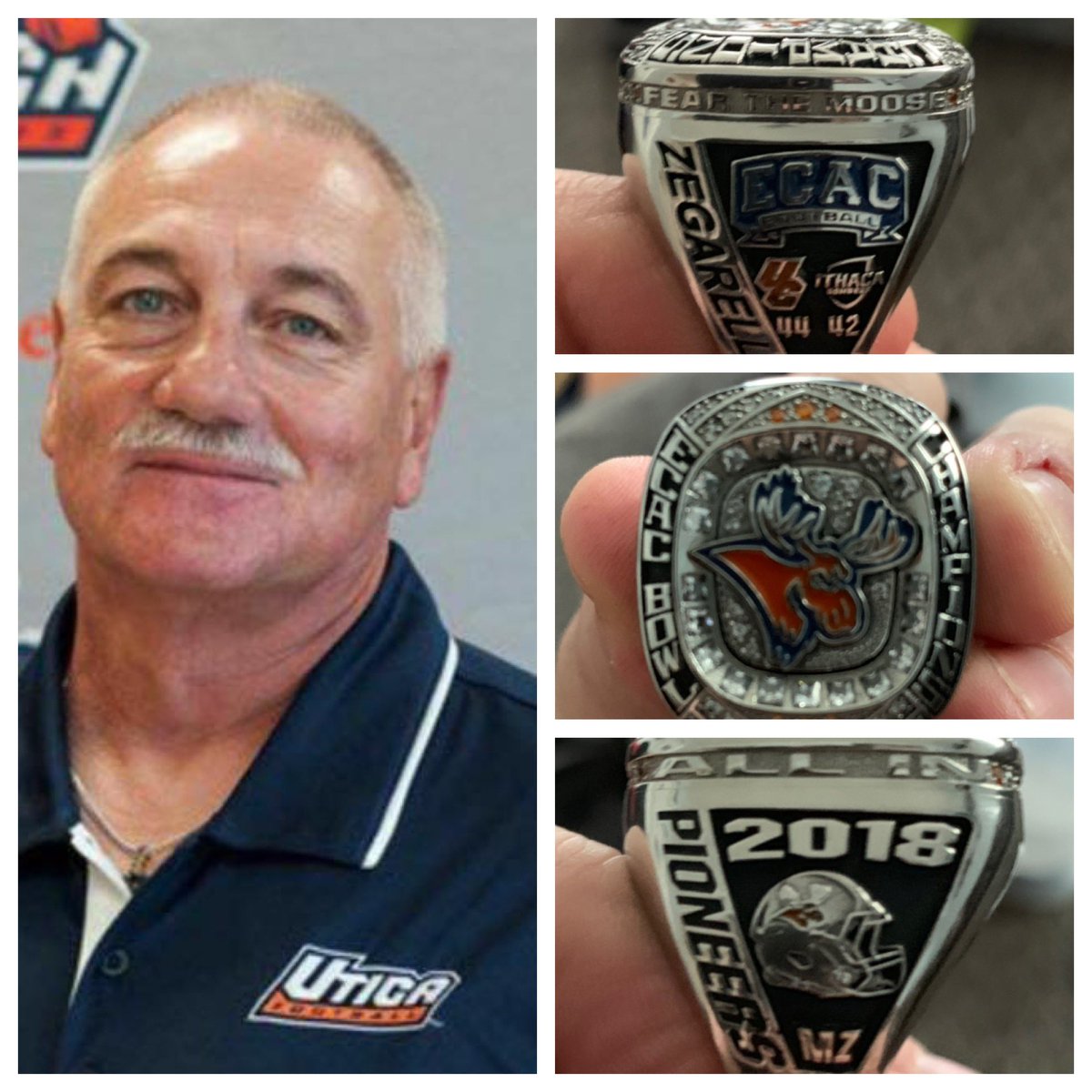 Your championship ring is here dad, love and miss you. #UticaGuy #PioneerForever #CoachZigg