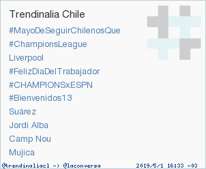 'Jordi Alba' acaba de convertirse en TT ocupando la 8ª posición en Chile. Más en trendinalia.com/twitter-trendi… #trndnl