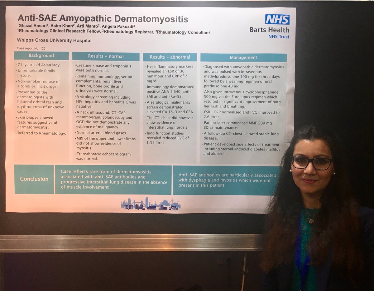 Our trainees presenting challenging cases from at the #BSR19 conference <a href="/RheumatologyUK/">BSR</a> @welsh_tealeaf