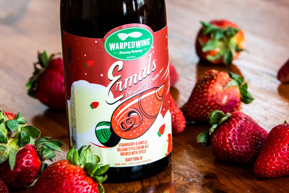 WarpedWing's tweet photo. 🍓🍓🍓SURPRISE!🍓🍓🍓

Bottles of #Ermals #StrawberryCream #Ale drop in the #Taproom on Saturday, May 11th starting at noon! {Limit 4 bottles per person} #warpedwing #staywarped #shareapintmakeafriend #dayton #dyt #ohiocraftbeer #craftbeer

https://t.co/sXbqG3HOaa https://t.co/jmwqDX62Q8
