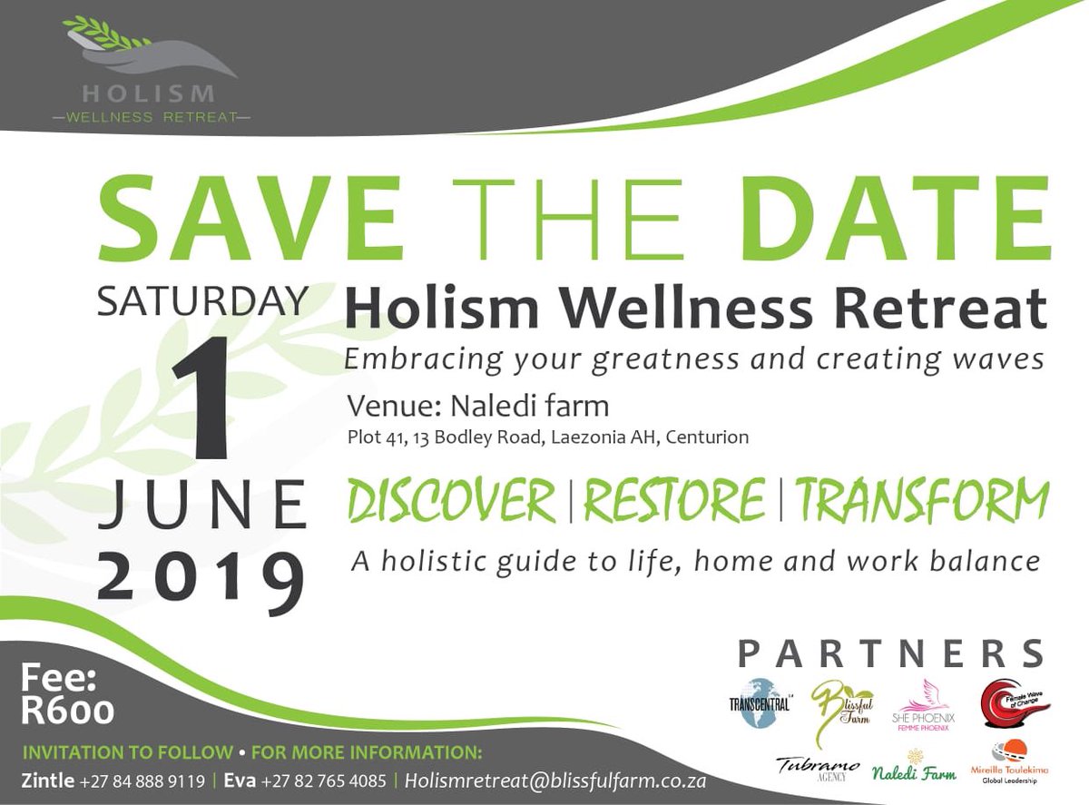 EvaArissani's tweet photo. What is Holism Wellness Retreat about? Deep conversations with real people, fresh food simply prepared, a rejuvenating walk, nature and the strong health
#HolismWellnessRetreat
#FemaleWaveOfChangeSouthAfrica
#Mireilletoulekimaglobal
#BlissfulFarm
#Transcentral
#TubramoAgency https://t.co/jeytmDzPB8