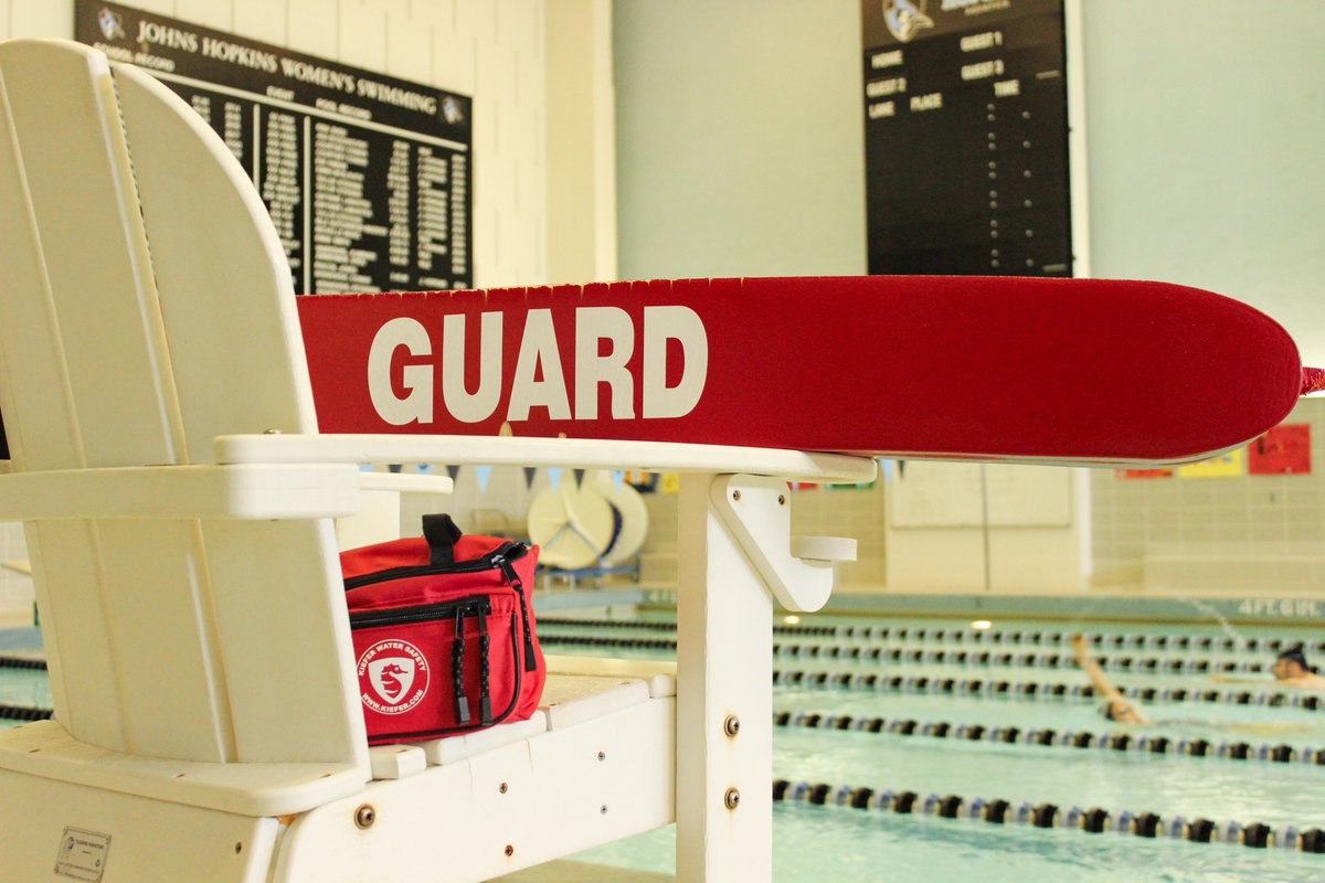 Looking for a job this summer? We are offering lifeguard certification courses on May 17, 18, and 19. 
Upon course completion , you will be guaranteed a summer lifeguard position (must be a JHU student)
studentaffairs.jhu.edu/rec …/certifications-training/
#JHURec #FollowMeToTheRec