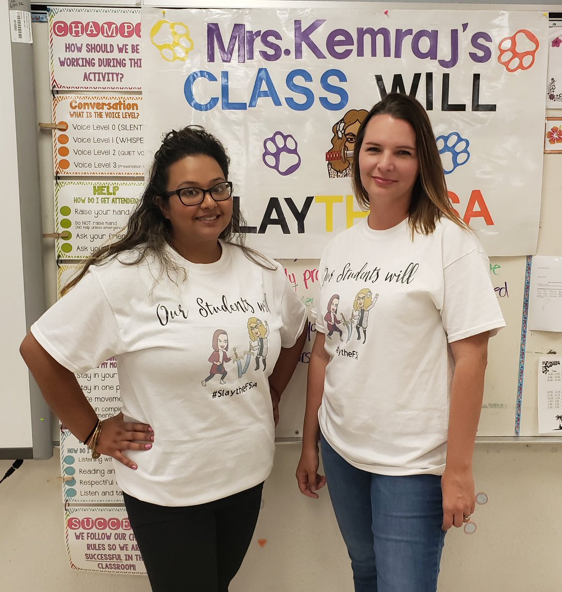 KemrajLisa's tweet photo. Session 1 of FSA ELA Reading done... Team Howell & Kemraj Students will #SlayTheFSA #teamworkmakesthedreamwork #lovemyteacherbestie @ckhowell1 @CaldwellElemen @KateAshmore @Iluvcaldwell @PolkSchoolsNews https://t.co/tb2GmfSucC