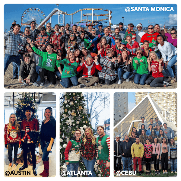 Uberall_NA's tweet photo. Happy #InternationalWorkersDay! Today we celebrate the global #MomentFeed team, both near and far. Shout outs to #MFSantaMonica, #MFAustin, #MFAtlanta and #MFCebu for the hard work you do. #Teamwork makes the dream work! #MFers https://t.co/4Tyc0fYpLv