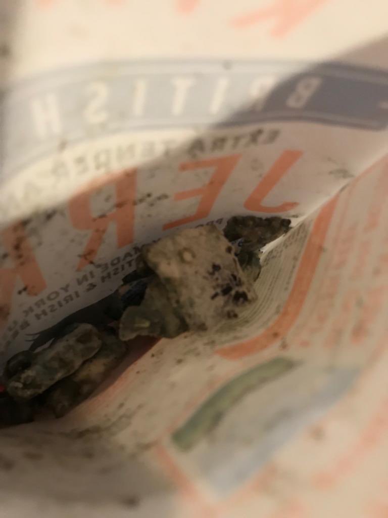 CraigCanavan's tweet photo. @kingssnacks just purchased a pack from my local co-op. Sell by date is Aug-20 yet opened it to find this...completely mouldy and absolutely disgusting, complete waste of money! https://t.co/vFYNtt8Kxw