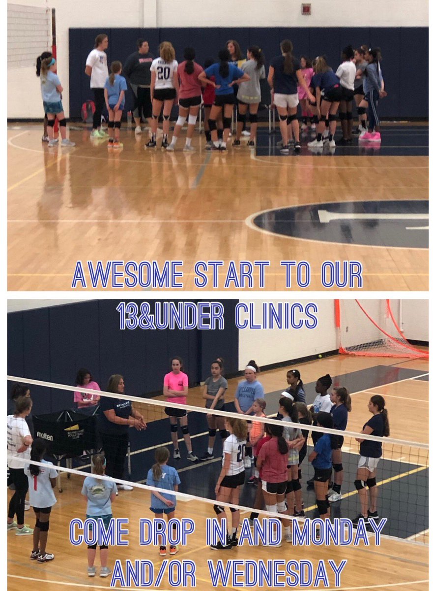BrandywineVBC's tweet photo. Come join us Monday and Wednesday nights 6:00-7:30 for our 13 &amp; under clinic! Beginners to experienced club players all are welcome! Haven’t played played for BVC before no problem!!!We welcome all volleyball players! https://t.co/9z4Ecy0zXM
