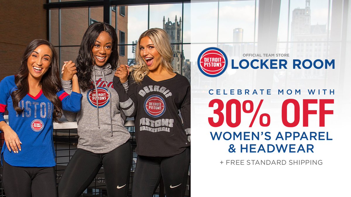 detroit pistons women's apparel