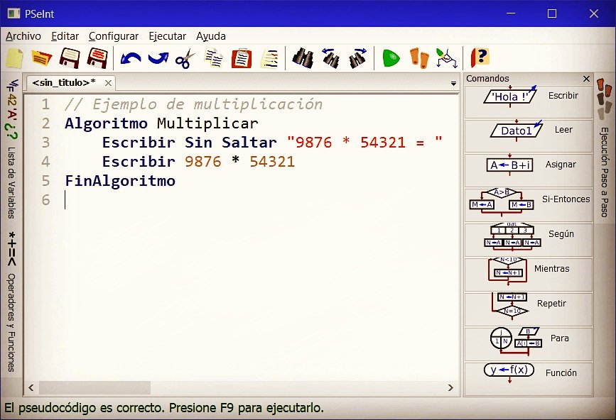 AprendeAprog's tweet image. #Pseudocodigo 02 : Si no se usan comillas,  el ordenador tratará de calcular el resultado...