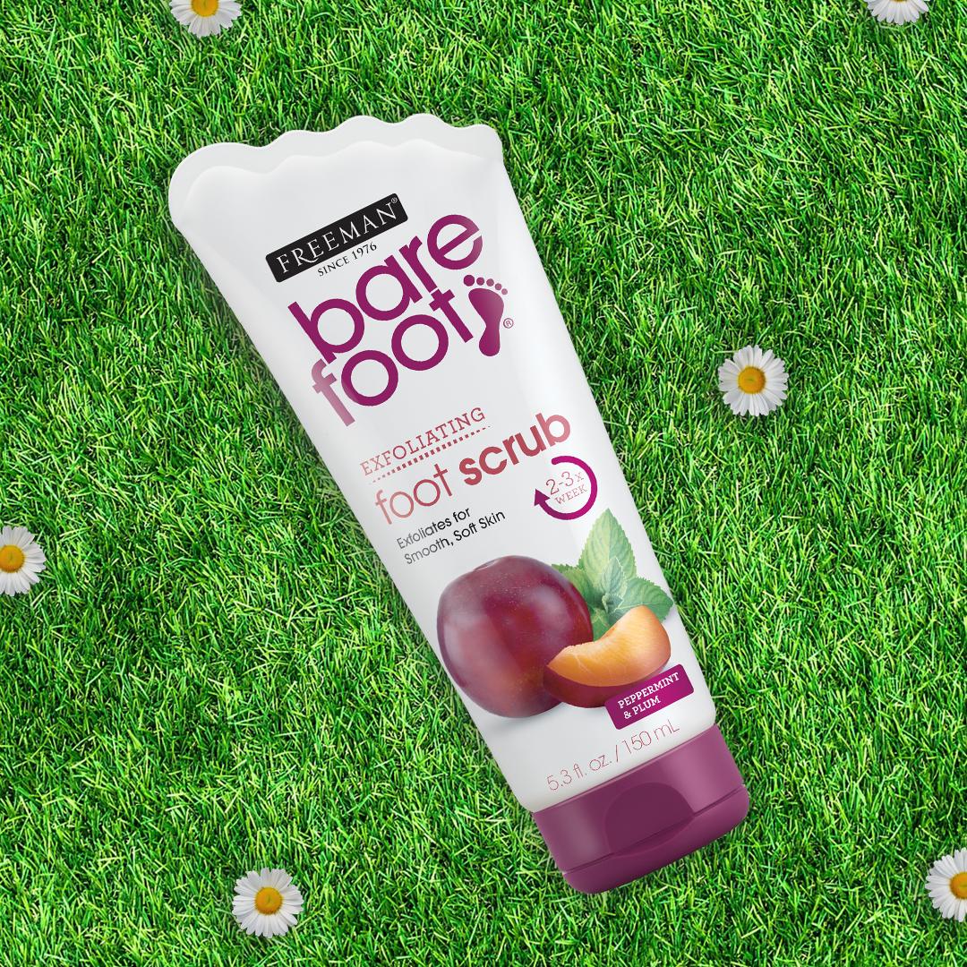 At the end of a long day - why not treat your feet to our Exfoliating foot scrub.  

With Peppermint Oil and Plum Extract feet will be invigorated and exfoliate calluses and rough heels. Tea Tree Oil helps soothe and relax tired feet. #NationalWalkingMonth