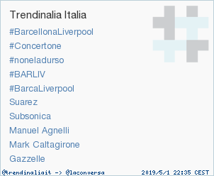 'Gazzelle' è appena entrato in tendenza occupando la posizione 10 in Italy. Altre tendenze trendinalia.com/twitter-trendi…