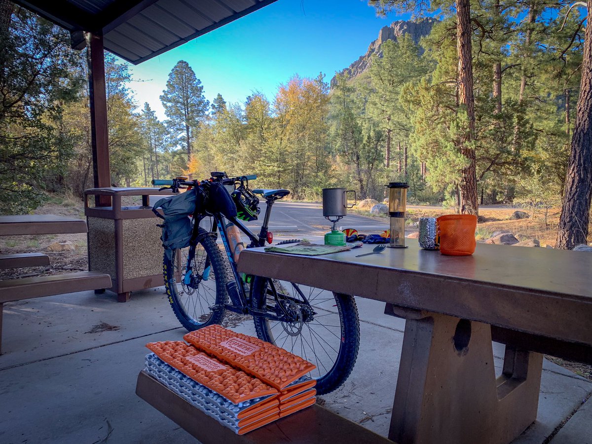 #CoffeeOutside at #ThumbButte this morning, before the rest of the #PrescottCampCoffee crew showed up!
#TrekStache #29plus #plusbike #hardtail #singlespeed #29x3 #mtblife #bikepacking #onespeedisallyouneed #backpackinggear #useyourgear #outsideisfree #optoutside #hikealongside