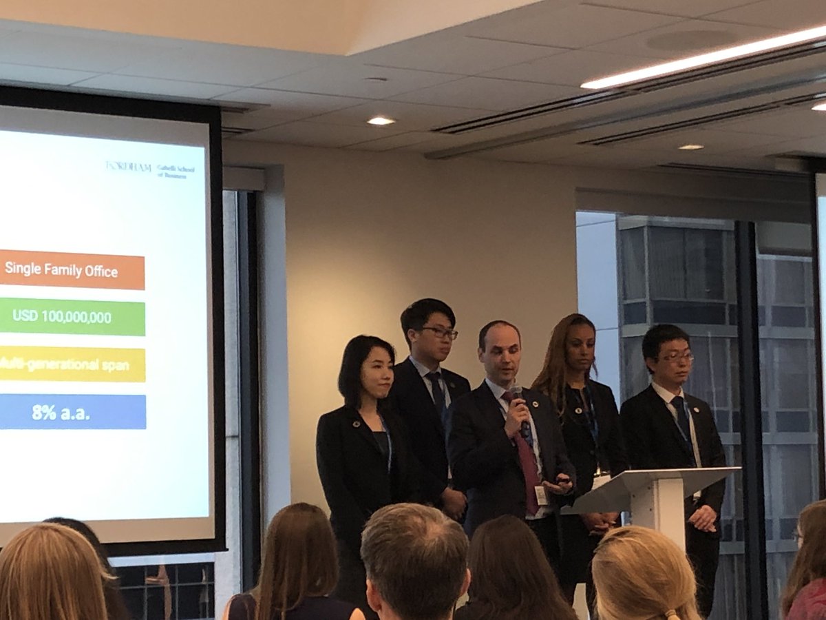 First up for the #TotalImpactPortfolioChallenge is <a href="/FordhamGSB/">Fordham University Gabelli School of Business</a>, presenting a 100% impact portfolio for a family office. @GoodCapProject