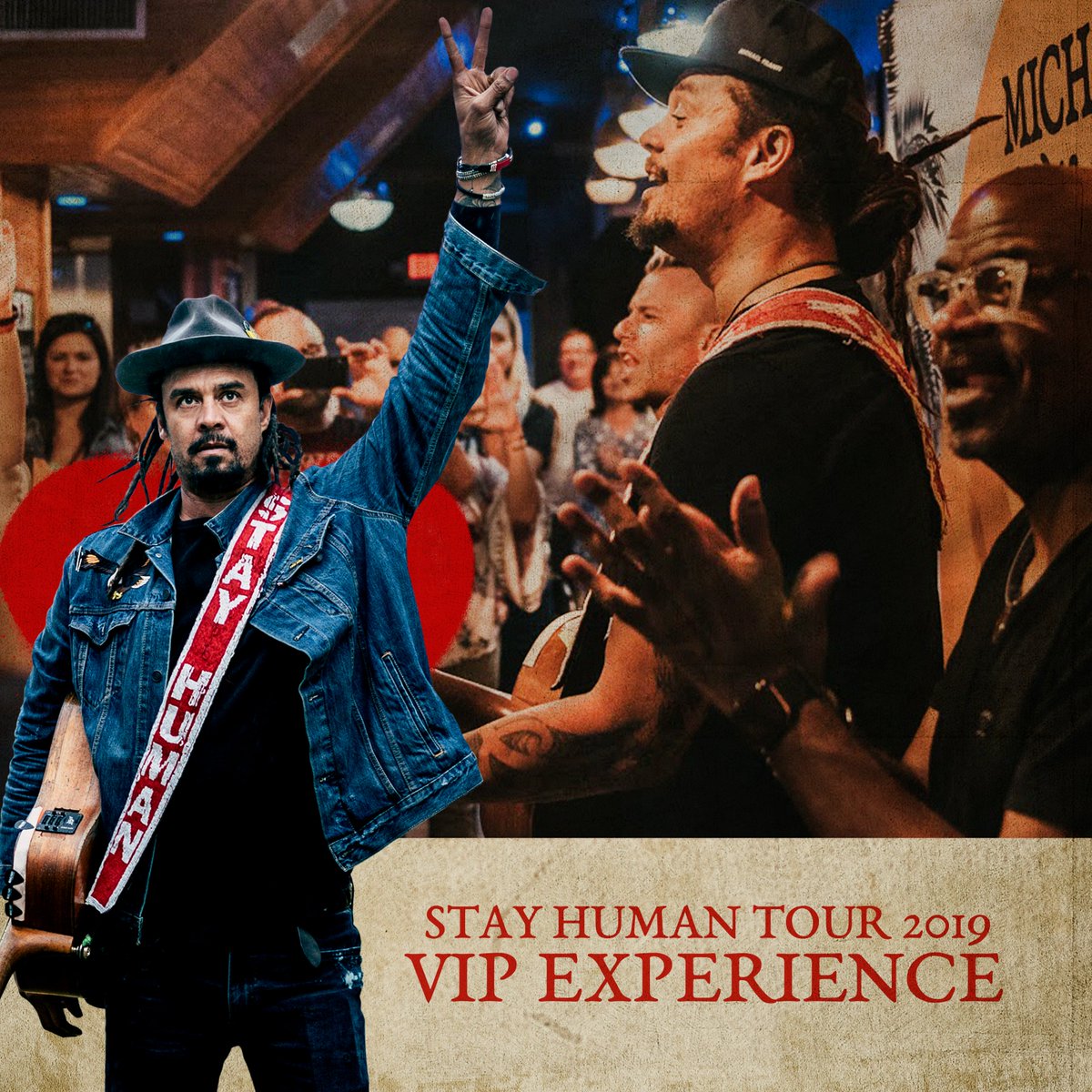 michaelfranti's tweet photo. #HugYourNeighbor or… hug me! Come join me for a #StayHuman VIP Experience this summer! I love hanging with #Soulrockers on a personal level before the show. #VIP Upgrade available NOW for #SoulrockerFam members at https://t.co/CrcwIglTua &amp; to everyone Friday! #acoustic #music https://t.co/HUBNl2Bw4Z